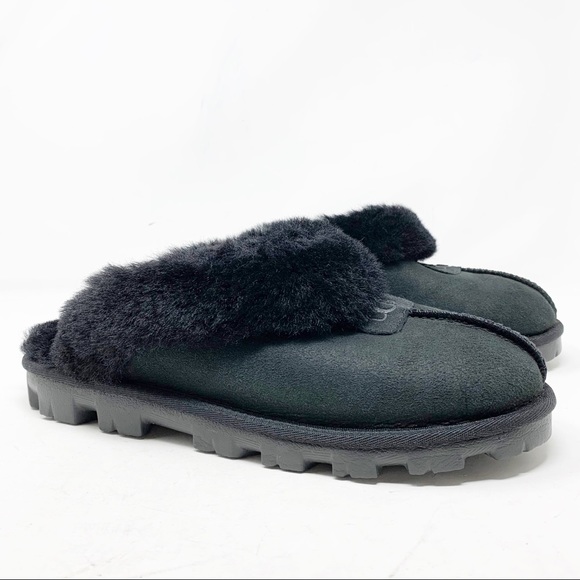 black mule slippers women's